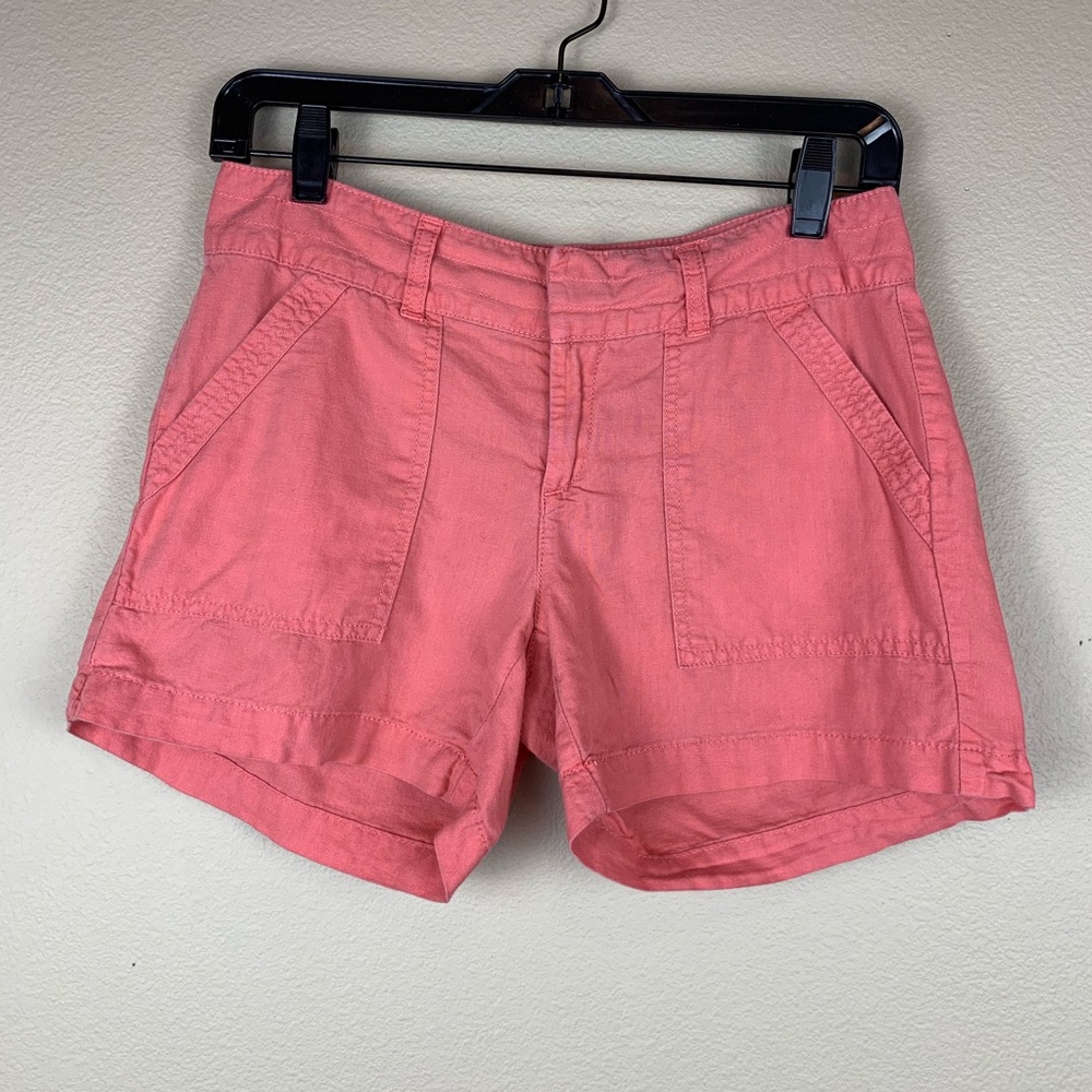 Banana Republic Orange Linen Cotton Shorts